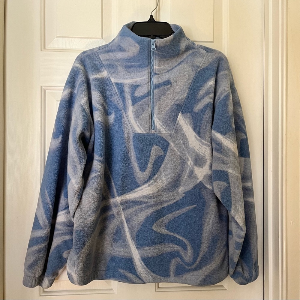 Zella Women's Activewear Athleisure Blair Polar Fleece Quarter Zip Cozy Pullover
